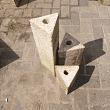 Restpartij Fonteinset2 Graniet Geel driehoek 15x 20-35-50cm (Uitlopend) OW2019