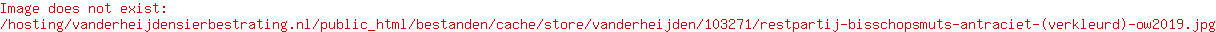 Restpartij Bisschopsmuts antraciet (verkleurd) OW2019