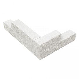 Splitblok noors wit 38x9x9 cm