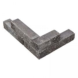 Splitblok noors antraciet 38x9x9 cm