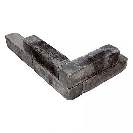 Stapelblok Linia-Patio Getrommeld Antraciet 60x15x15 cm MB