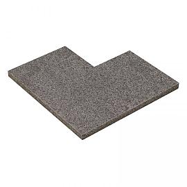 Restpartij Vijverrand Magma Rocca Nero hoekstuk 3x30x50-50 cm
