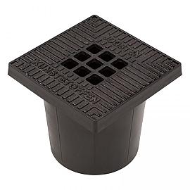 Kolk Vloerput + Gietijzer Deksel 20x20cm Ø75 mm