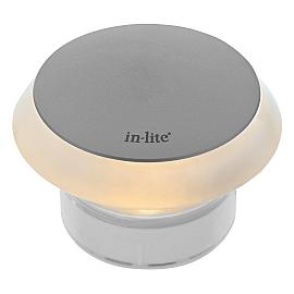 In-lite Puck 60 Rose Silver 12V-1.5W LED Ø60mm Warm White diffuse Ring 86mm