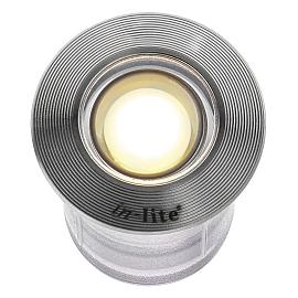 In-lite FUSION 22 RVS Integrated 12V-0.25W LED RVS 22mm WW