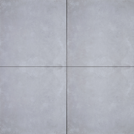 Keramische tegel 80x80x1 cm Concreet Silver
