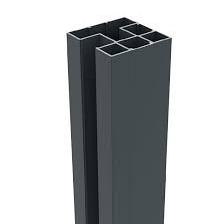 Boston alu H paal 75x75mm L-250 RAL7016 incl afwerkingsprofiel - 2547