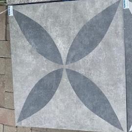 GeoCeramica 60x60x4 cm Ambiente Flower Greige