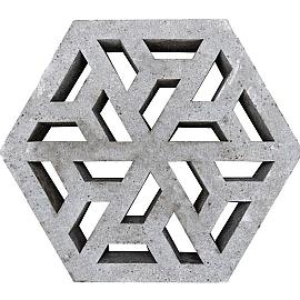 Schellevis Eco tegel 37.5x37.5x7 cm Grijs