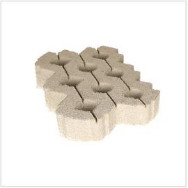 Grastegel H 41x61x12 cm Grijs Vlak