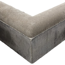 Gazonband Hoekstuk 10x20cm Grijs VB MB