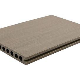 Fun-Deck WPC Ultrashield 23x210x4000mm Light Grey  holle kamers 2322-400