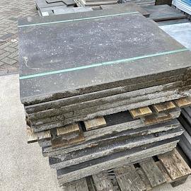 Restpartij GeoCeramica 80x80x4 cm Belgium Black - beschadigd