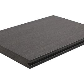 WPC terrasplank Premium massief Dark Grey  23x210x4000mm 2842-400