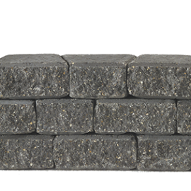 Granubrick 23.1-15.3x20x10 cm Antraciet