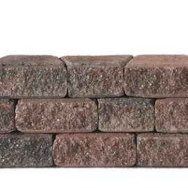 Granubrick 23.1-15.3x20x10 cm Rood-Zwart