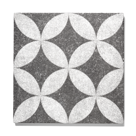 GeoProArte Design 60x60x4 cm Dark Grey Flower