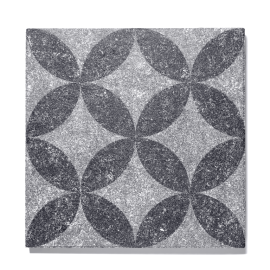 GeoProArte Design 60x60x4 cm Light Grey Flower