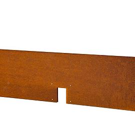 Kantopsluiting Double 300x10 cm Corten