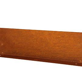 Kantopsluiting Double (flg) 300x10 cm Corten
