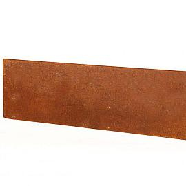 Kantopsluiting Single 300x10 cm - Corten
