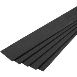 Kantopsluiting Kunststof  Plank  3mx14cmx10cm. Zwart