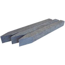 Kantopsluiting Kunststof  Pic Paaltje, 40x4x4cm. Grijs (Afname en prijs per 10st.)