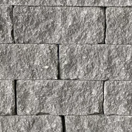 Wallblock Split 12x12x30cm Grijs