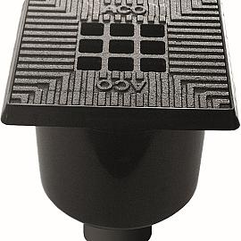 Aco Vloerput bluestone 20x20cm. incl stankslot uitlaat 75-110mm zij-uitlaat