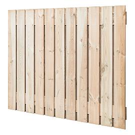 Scherm Recht 23-planks rvs geschroefd 180x130cm (bxh)