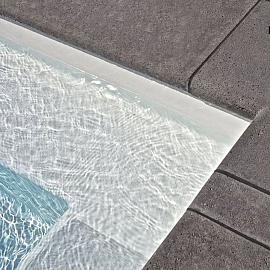 Schellevis Zwembadranden 100x40x5 cm antraciet