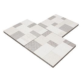 Restpartij GeoCeramica Design 60x60x4 cm Canvas Boucle Patchwork