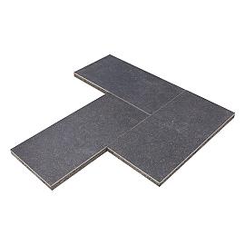 GeoCeramica 40x80x4 cm Impasto Negro