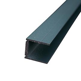 Alu U-Lijst Antraciet Ral 7016 lengte 180cm