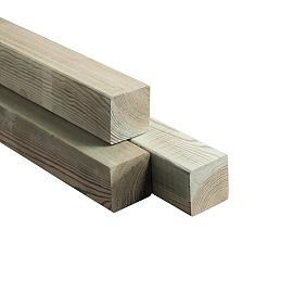 Paal Grenen 120x120x3000 mm geschaafd