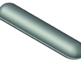 Stootband 12x20x100 cm Plakband 2x Rond Grijs
