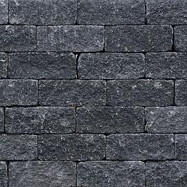 Wallblock Tumbled 12x12x30cm Antraciet