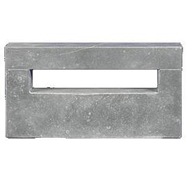 Classic Blue Stone inbouw brievenbus medium 35x18x5 cm gewicht 8 kg