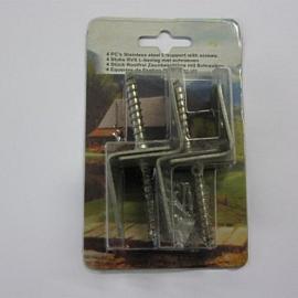 L-Beslag RVS op kaart 40x35x30 mm