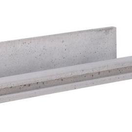 Betonpaal lichtgewicht met schroefbus 3-Sponning11.5 x11.5x314cm Grijs-Wit