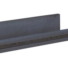 Betonpaal lichtgewicht met schroefbus tussenpaal 11.5x11.5x242cm Antraciet