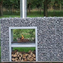 Gardeco Doorkijkhaard 130x200x48 cm (exclusief vulling)