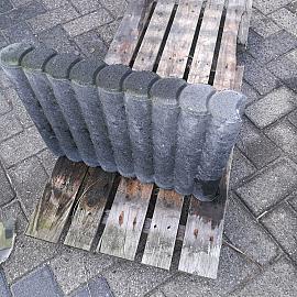 Restpartij Rondobandpalissade 8x35x50cm Antraciet (Uitlopend) OW2018