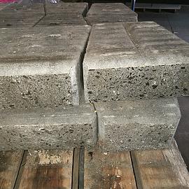 Restpartij Granubrick 23.1-15.3x20x10 cm Antraciet (vergrijst) OW2018