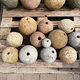 Restpartij Borrelsteen Chinees Graniet diverse kleuren Ø 20 cm (Uitlopend) OW2019
