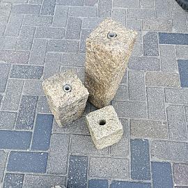 Restpartij Fonteinset3 Graniet geel 15x15x 20-35-50cm (Uitlopend) OW2019