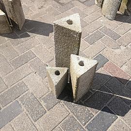 Restpartij Fonteinset3 Graniet Grijs driehoek 15x 20-35-50cm (Uitlopend) OW2019