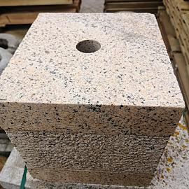 Restpartij Fontein Graniet Gepolijst Geel Kubus 40x40x40cm (Uitlopend) OW2019