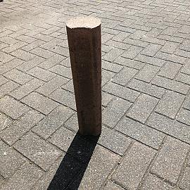 Restpartij palissaden 11x60 cm bruin