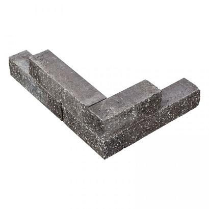 Splitblok noors antraciet 38x9x9 cm